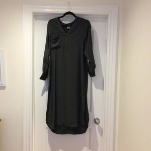Dark grey tunic high side slits